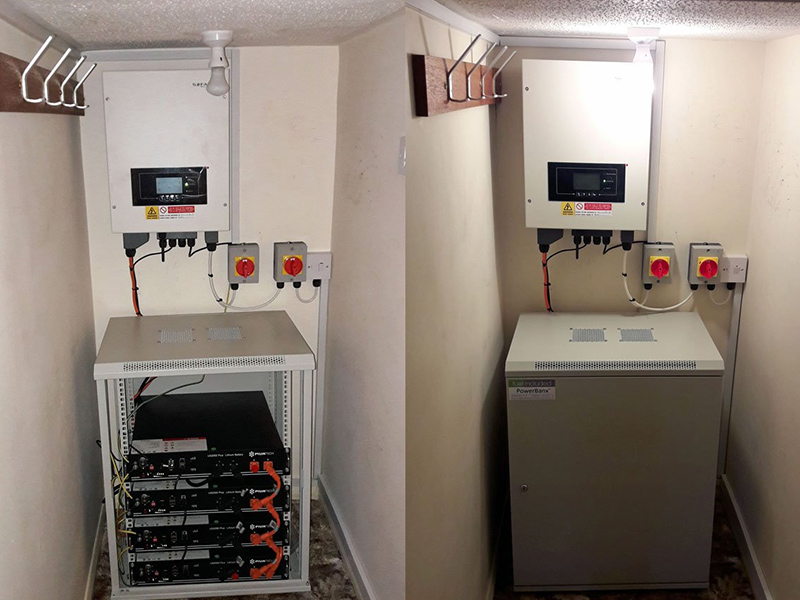 Sunlink inverters and batteries are used for household energy storage